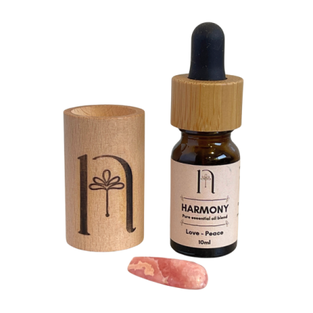 nymea_aromatics_pure_oils_with_bamboo_dropper_cap_10ml_harmony_with_rhodochrosite_crystal