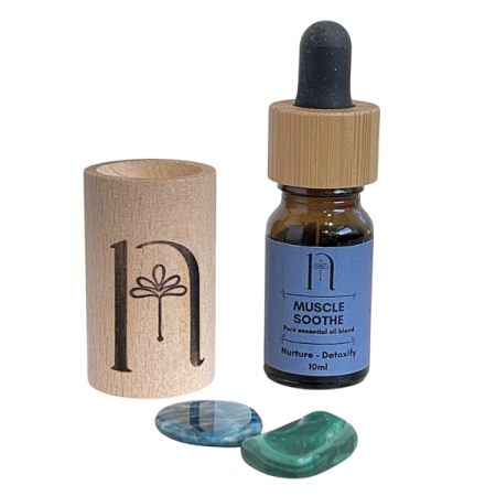 nymea_aromatics_pure_oils_with_bamboo_dropper_cap_10ml_muscle_soothe_with_blue_apatite_and_malachite_crystal